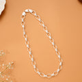 Modern Oval Links Silver Chain