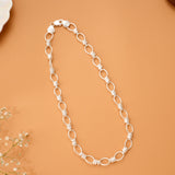 Modern Oval Links Silver Chain