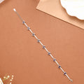 Vibrant Violet Stone Silver Women’s Bracelet
