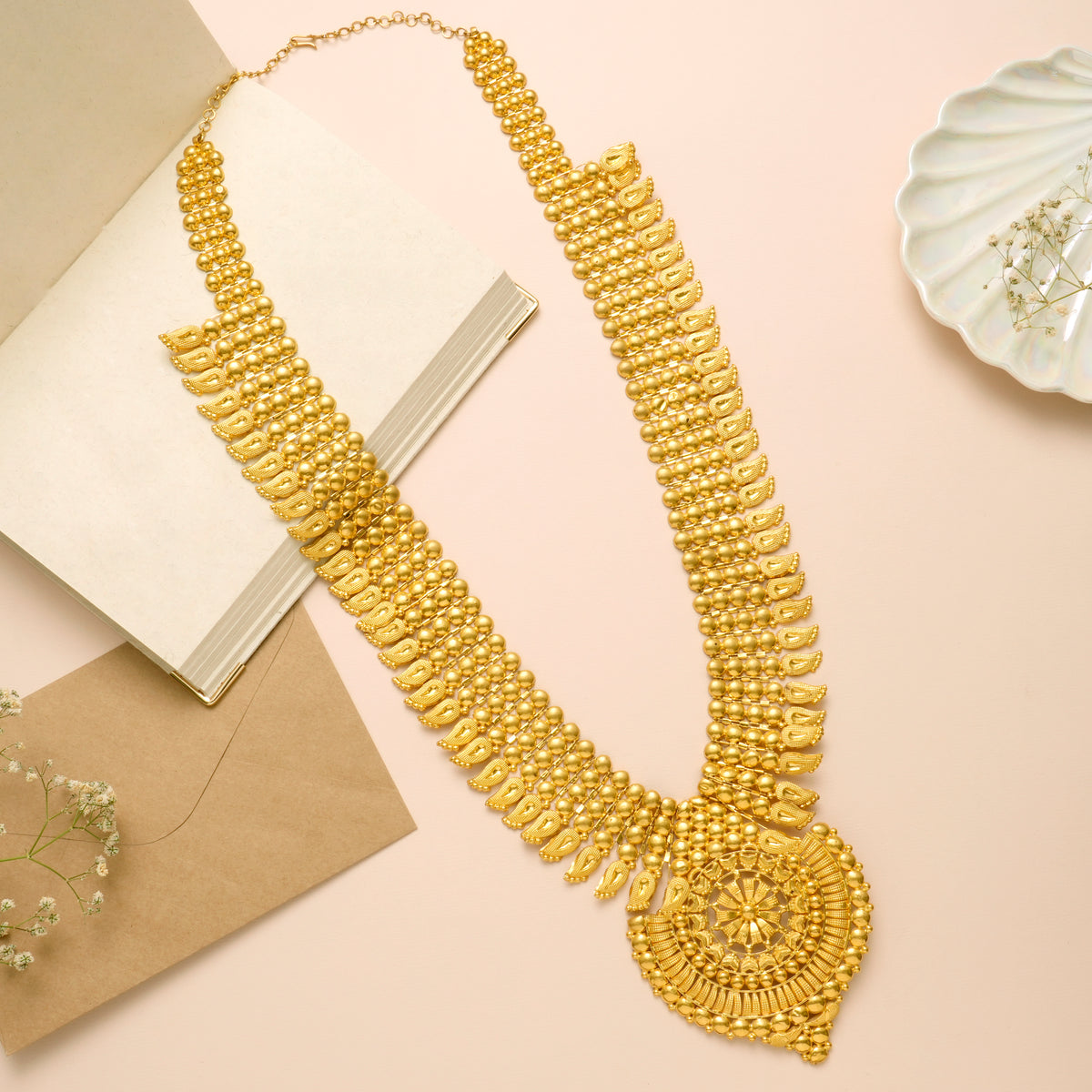 Traditional Mango Kerala Design Gold Haram