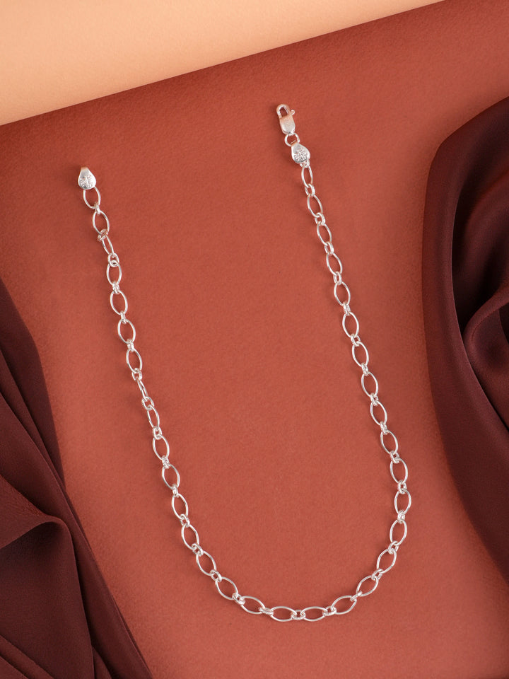 Rolo Link Silver Chain for Men