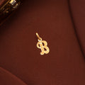 Alphabet B Gold Pendant