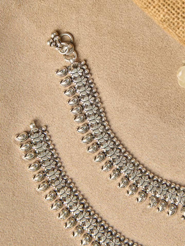 Heirloom Silver Antique Anklet