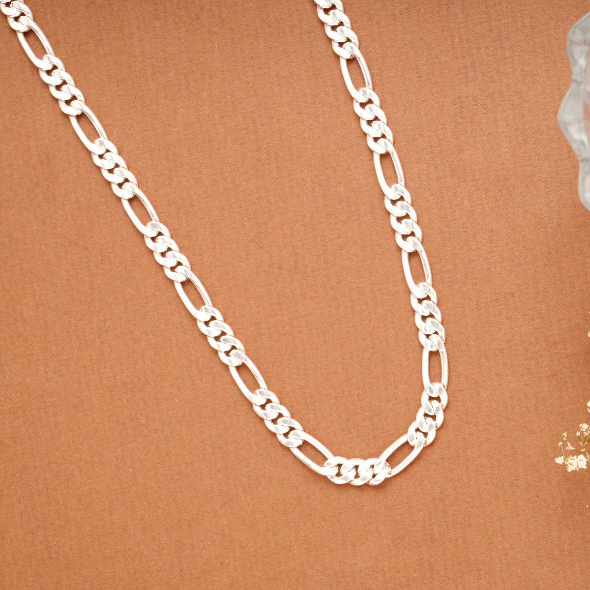 Fancy Figaro Link Silver Men’s Chain