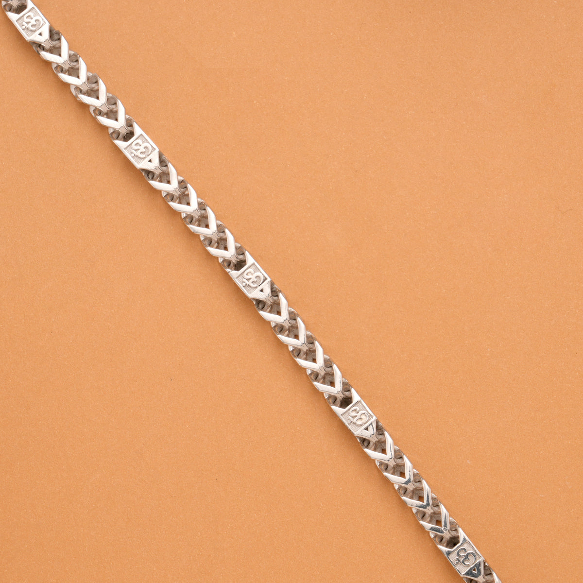 Men Thing Twin Tough Silver Bracelet