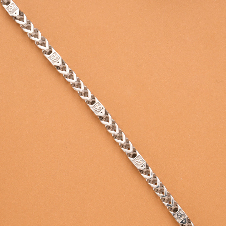 Men Thing Twin Tough Silver Bracelet