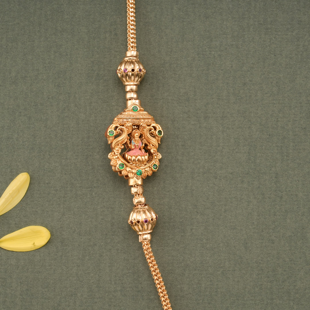 Royal Lakshmi Peacock Design Mugappu Chain