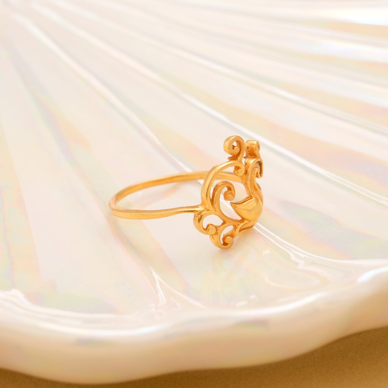 Fancy Peacock Gold Ring