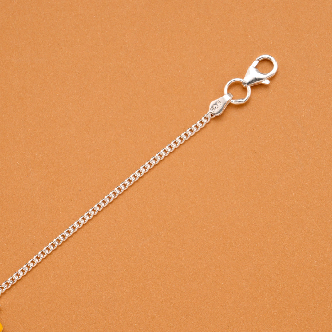 Ice Cream Cup Cake Silver Baby Bracelet