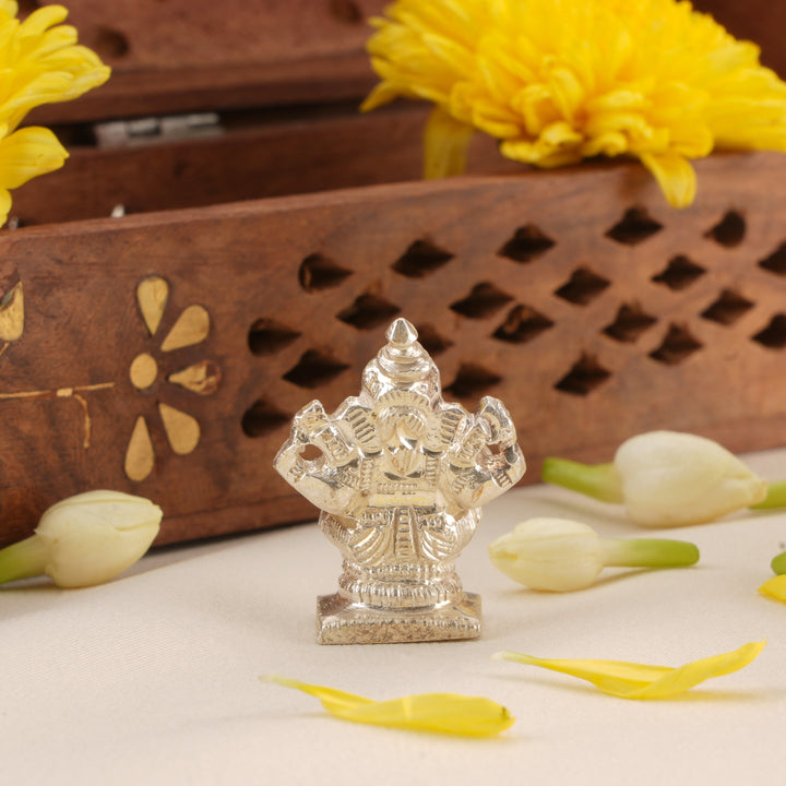 Divine Vinayaka Murti Silver Idol