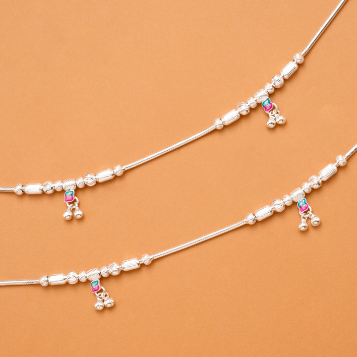 Classic Minimal Beaded Silver Kolusu
