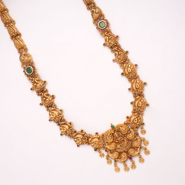 Nagas Lakshmi with Mango Design Golden Haram