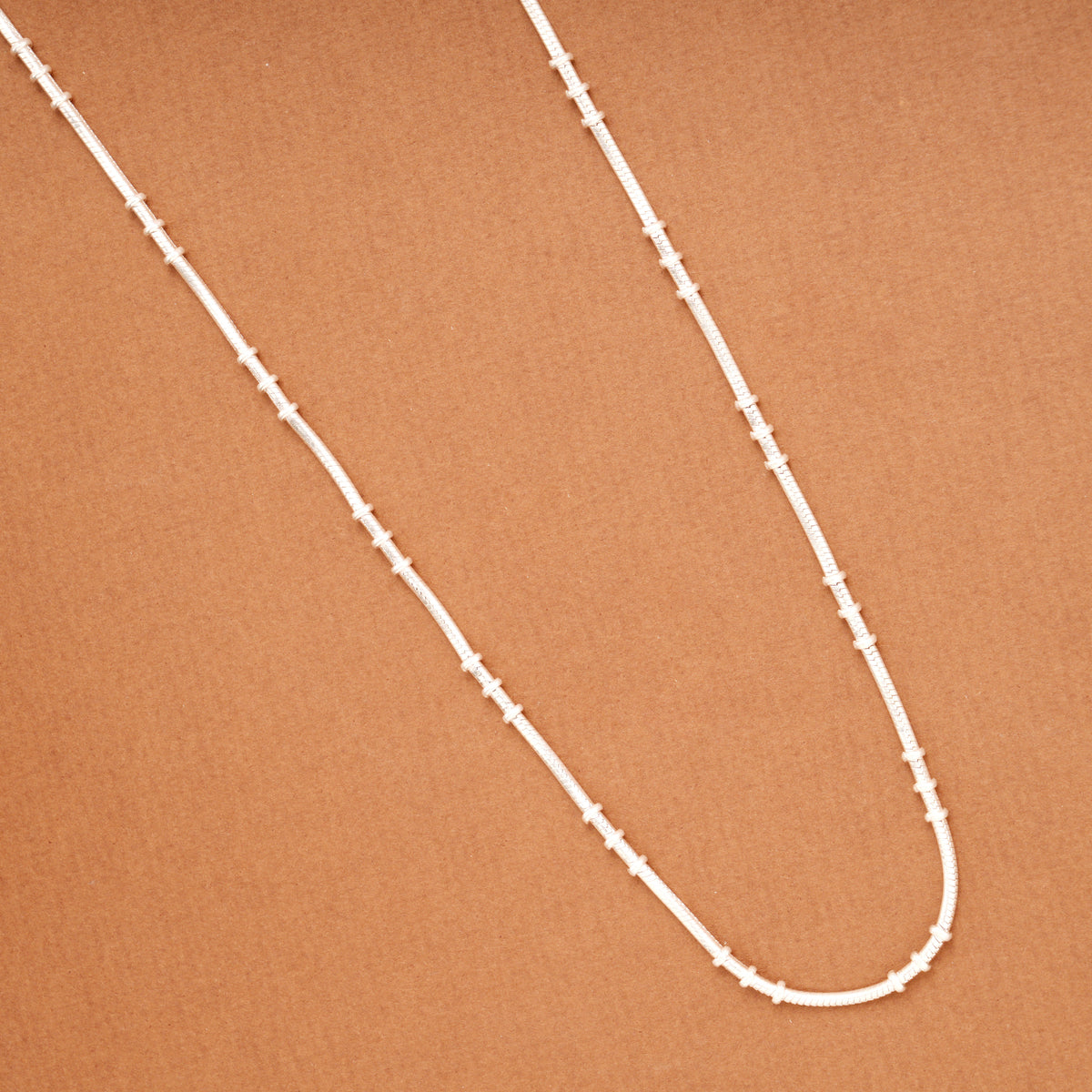 Tiny Silver Balls Link Women’s Chain