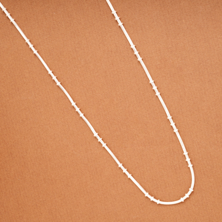 Tiny Silver Balls Link Women’s Chain
