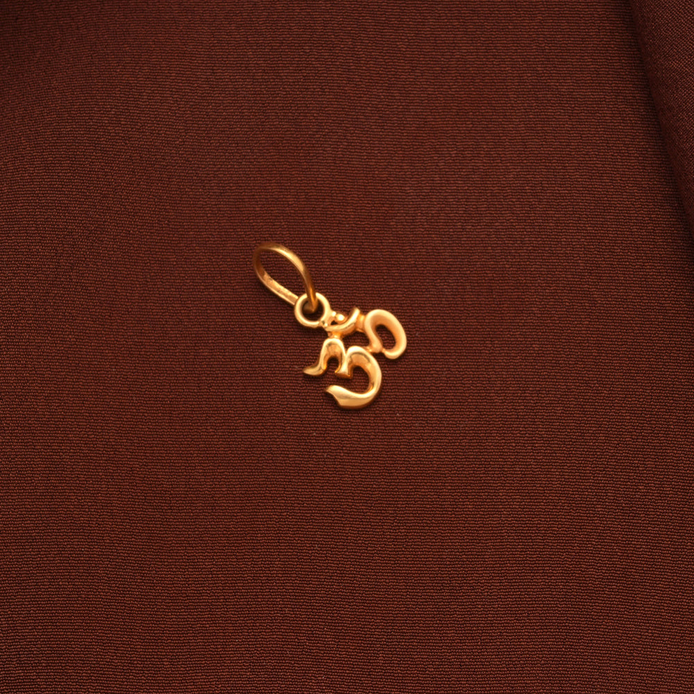 Spiritual Gold Om Pendant