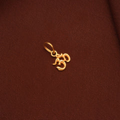 Spiritual Gold Om Pendant