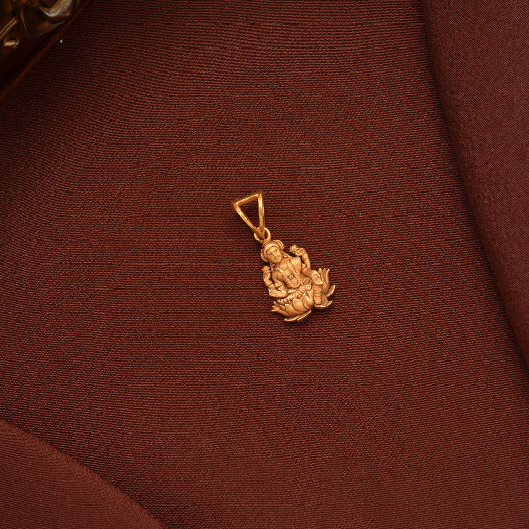 Beautiful Lakshmi Devi Gold Pendant