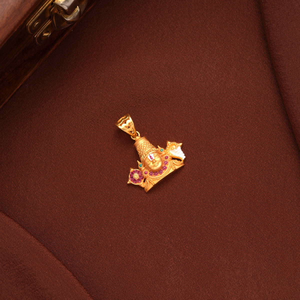 Lord Tirupati Gold Pendant