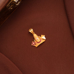 Lord Tirupati Gold Pendant