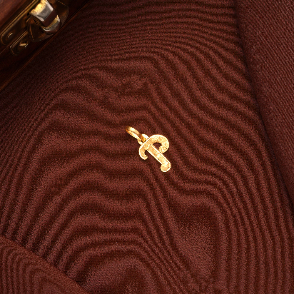 Initial P Gold Pendant