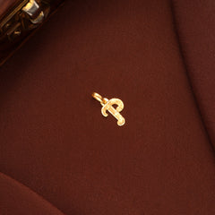 Initial P Gold Pendant