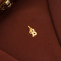 Stylish Yellow Gold Letter B Initial Pendant