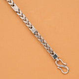 Men Thing Twin Tough Silver Bracelet