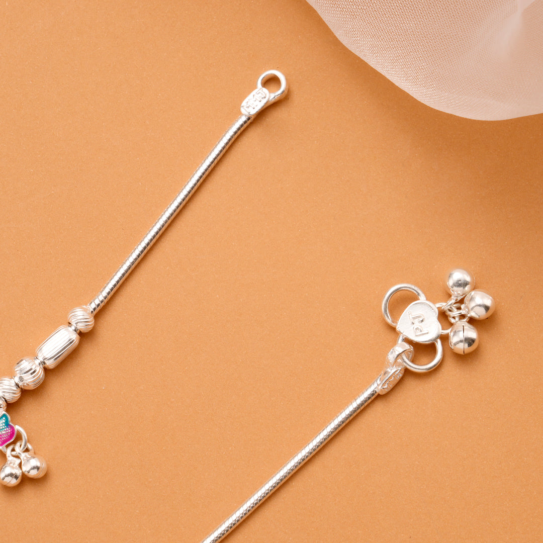 Classic Minimal Beaded Silver Kolusu