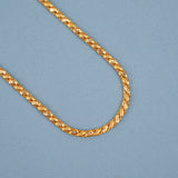 Classic Lotus Pattern Gold Chain for Men