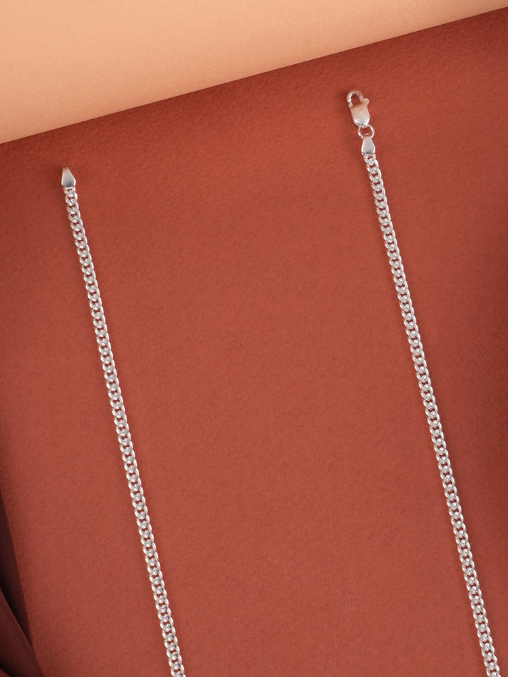 Cuban Link 3mm Silver Chain