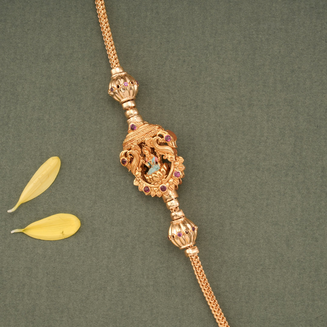 Royal Lakshmi Peacock Design Mugappu Chain