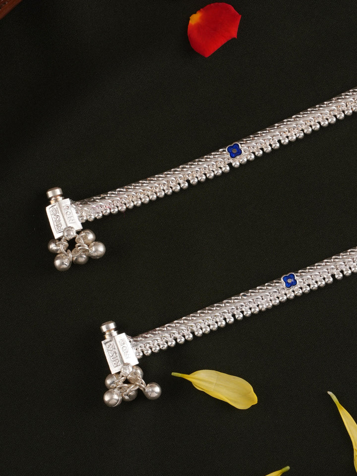 Single Arambu Aaradhana Silver Anklet