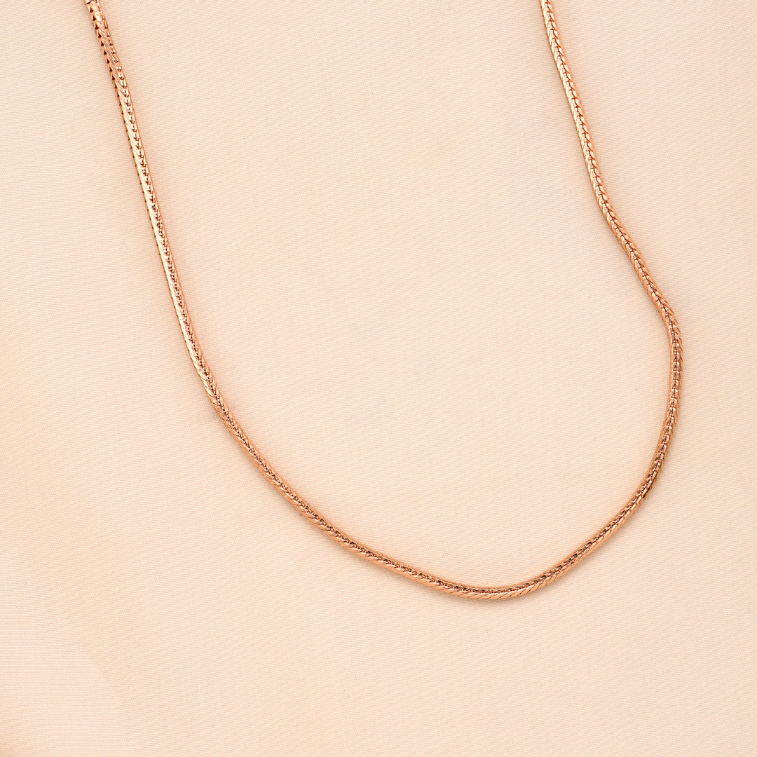 Ruby Lakshmi Rose Gold Silver Mugappu Chain