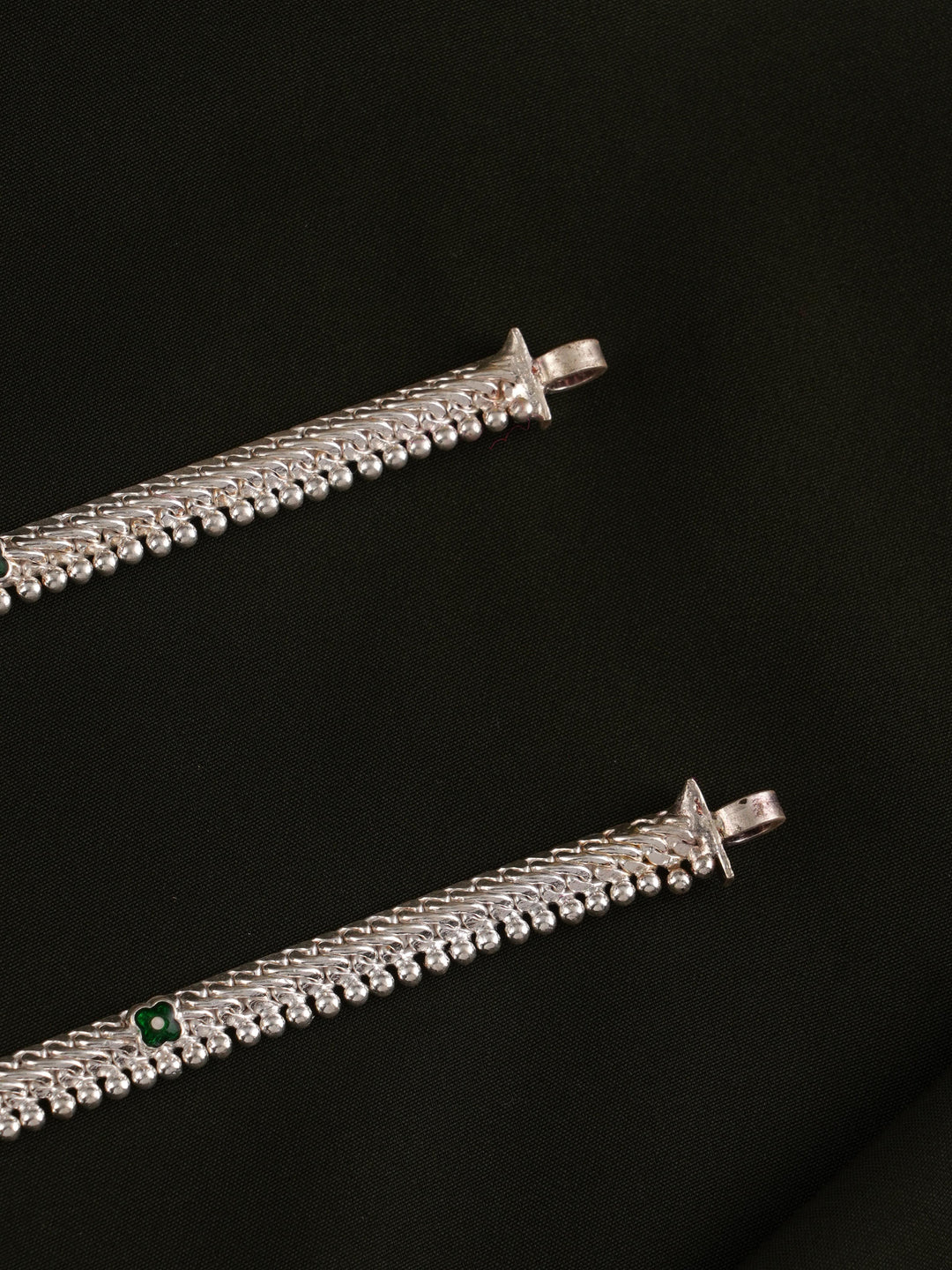 Single Arambu Aaradhana Silver Anklet