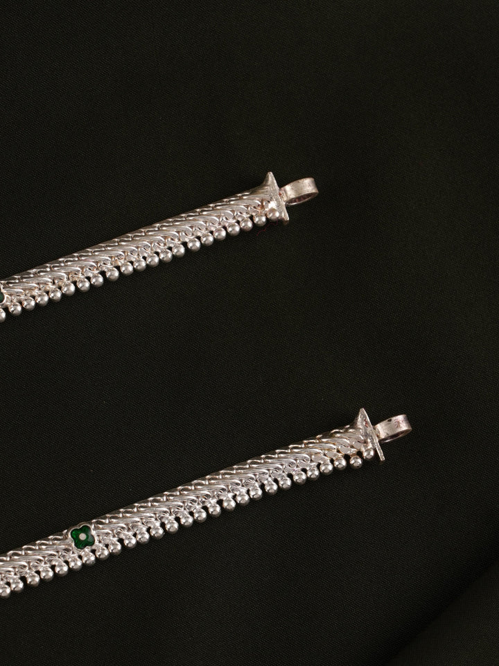 Single Arambu Aaradhana Silver Anklet
