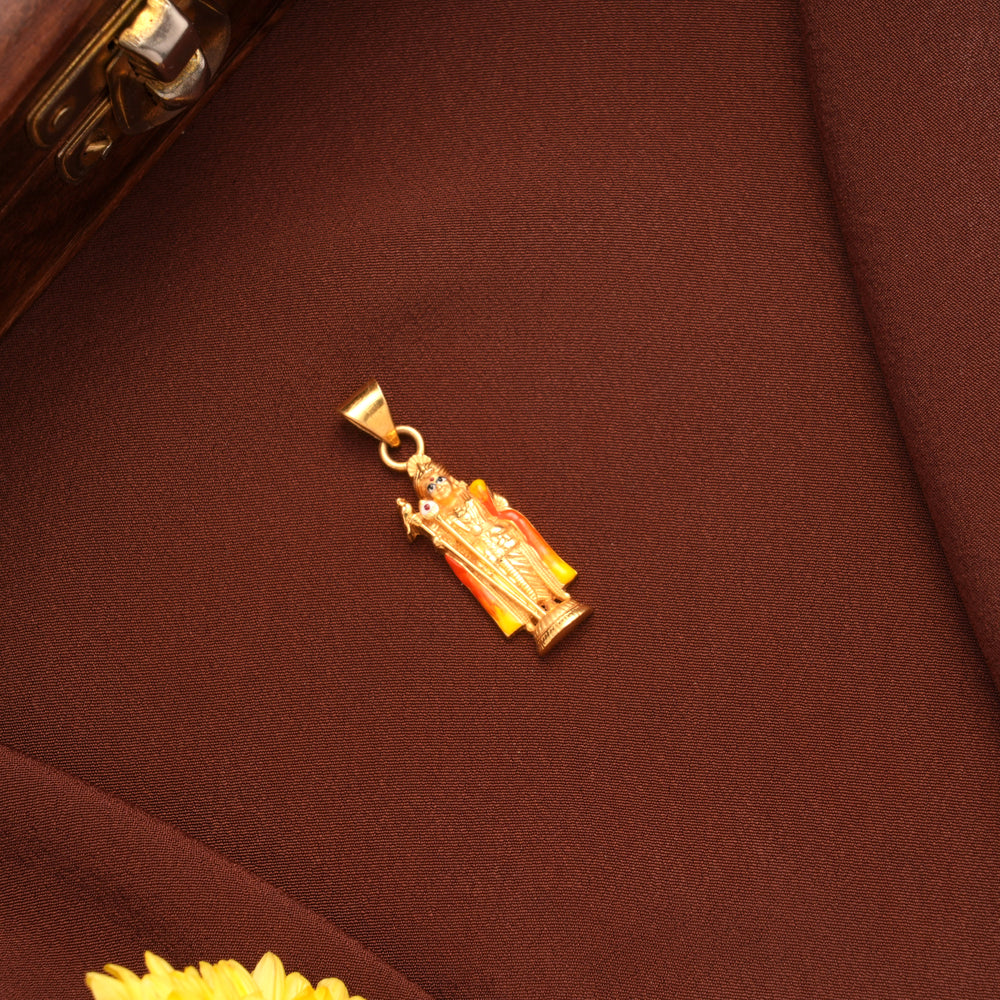 Spiritual Gold Lord Murugan Pendant
