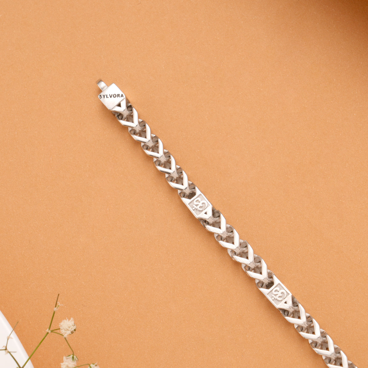 Men Thing Twin Tough Silver Bracelet