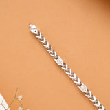Men Thing Twin Tough Silver Bracelet