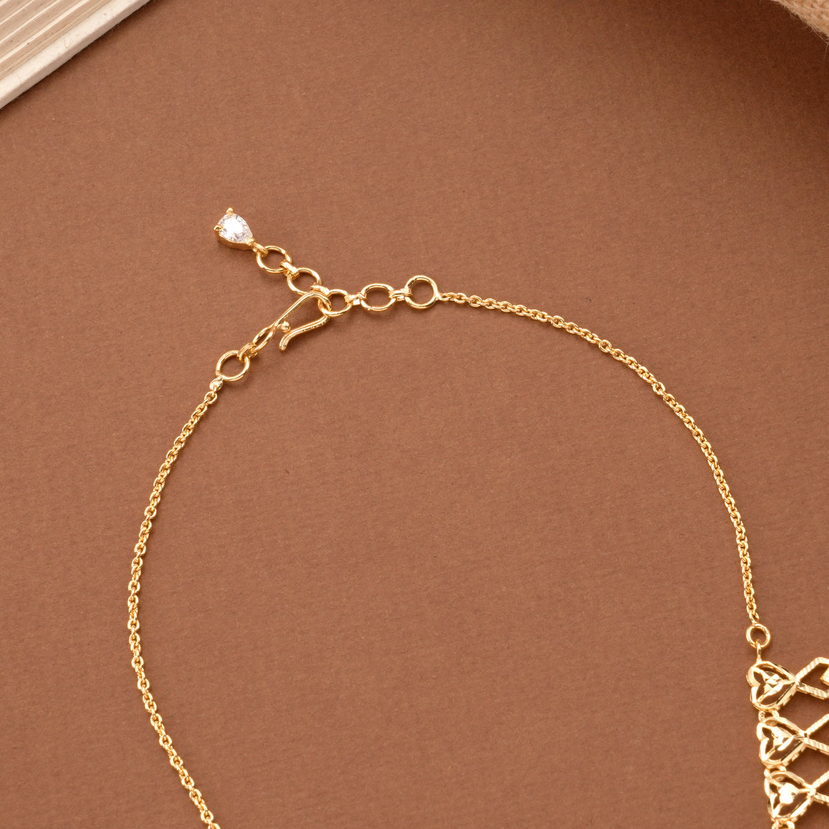 Blooming Flower Golden Casting Necklace Set
