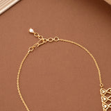 Blooming Flower Golden Casting Necklace Set