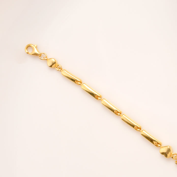 Classic LOVE Letter Bracelet with Heart Charms