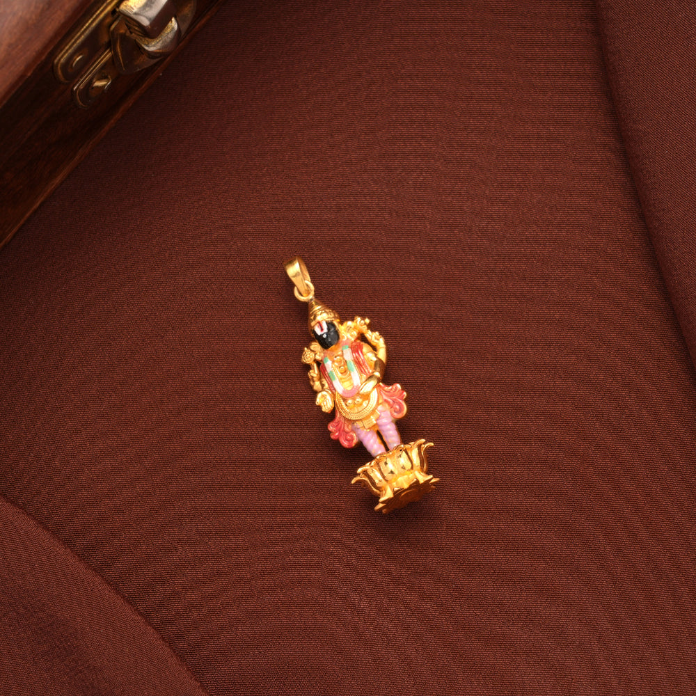 Divine Tirupati Balaji Gold Pendant