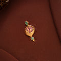 Ethnic Gold Lotus Leaf Motif Pendant