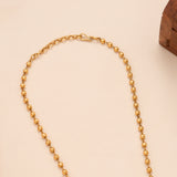 Blossom Floral Antique Pendant Golden Necklace Set