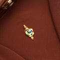 Traditional Gold Peacock Leaf Motif Pendant