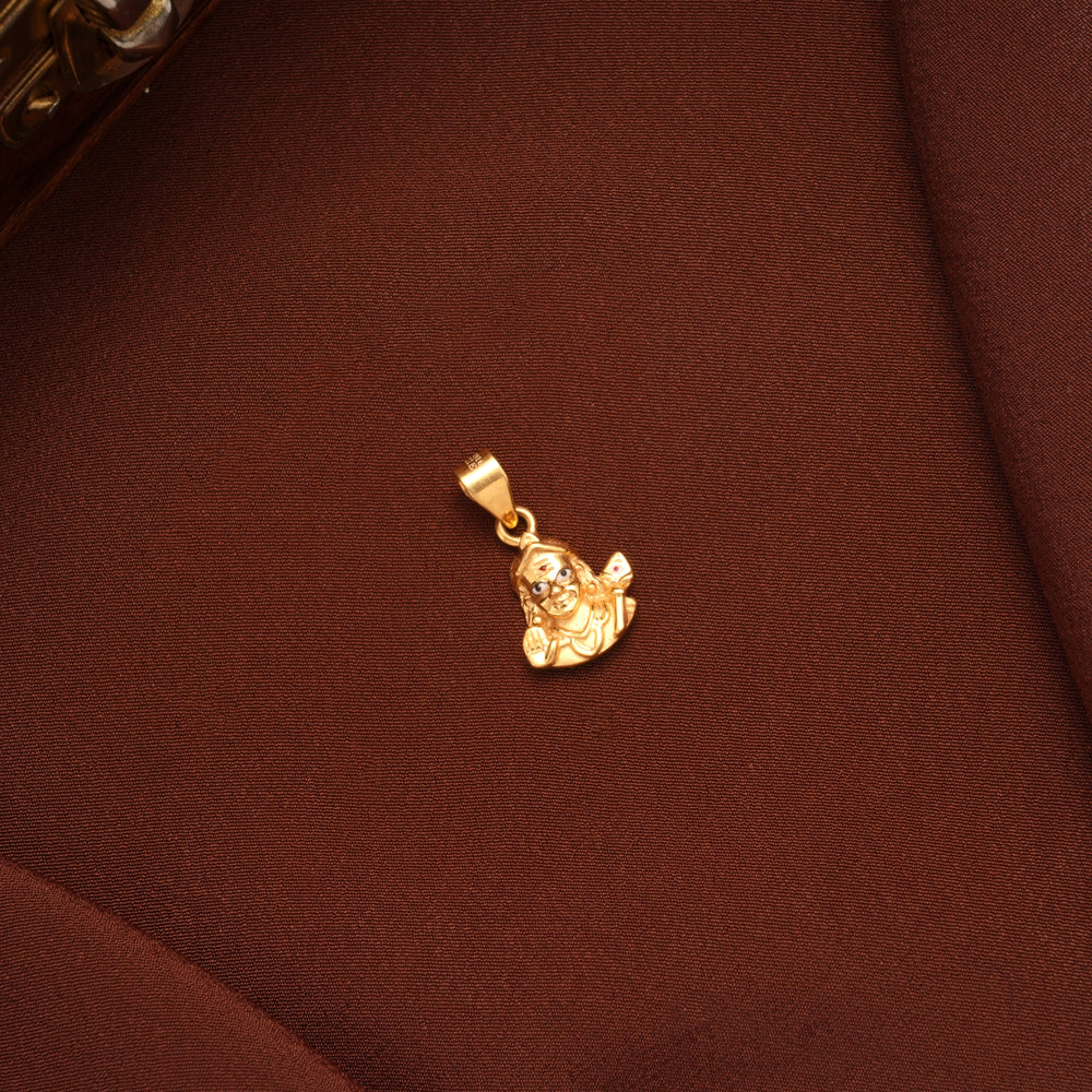 Divine Lord Murugan Gold Pendant