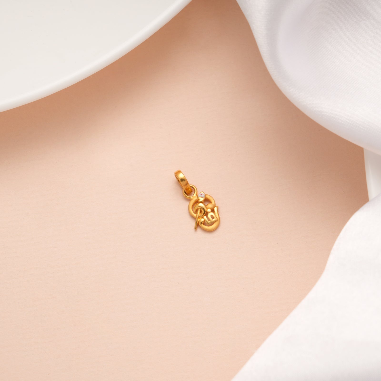 Divine OM Symbol with Vel Gold Pendant