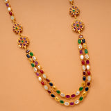 Multi Stone Layer Golden Haram