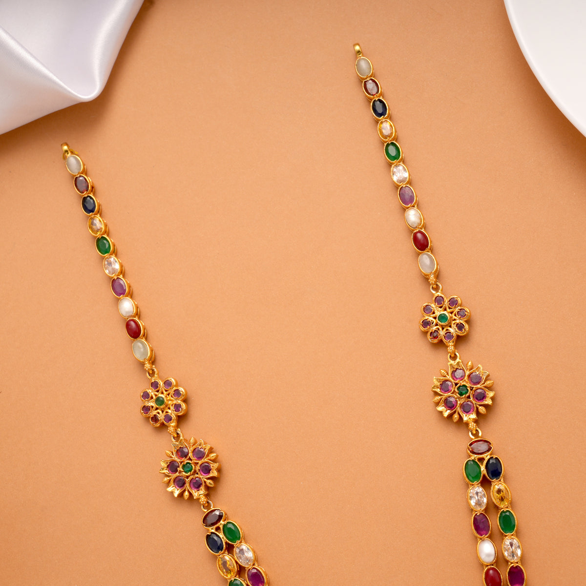 Multi Stone Layer Golden Haram