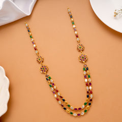 Multi Stone Layer Golden Haram